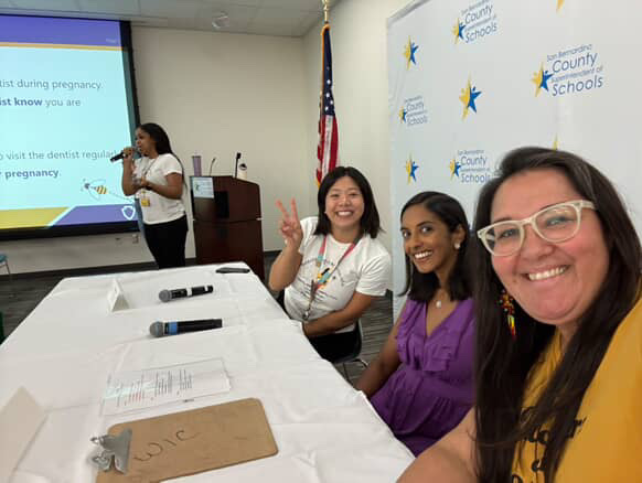 Melody with fellow presenters at the San Bernardino County Community Baby Shower.